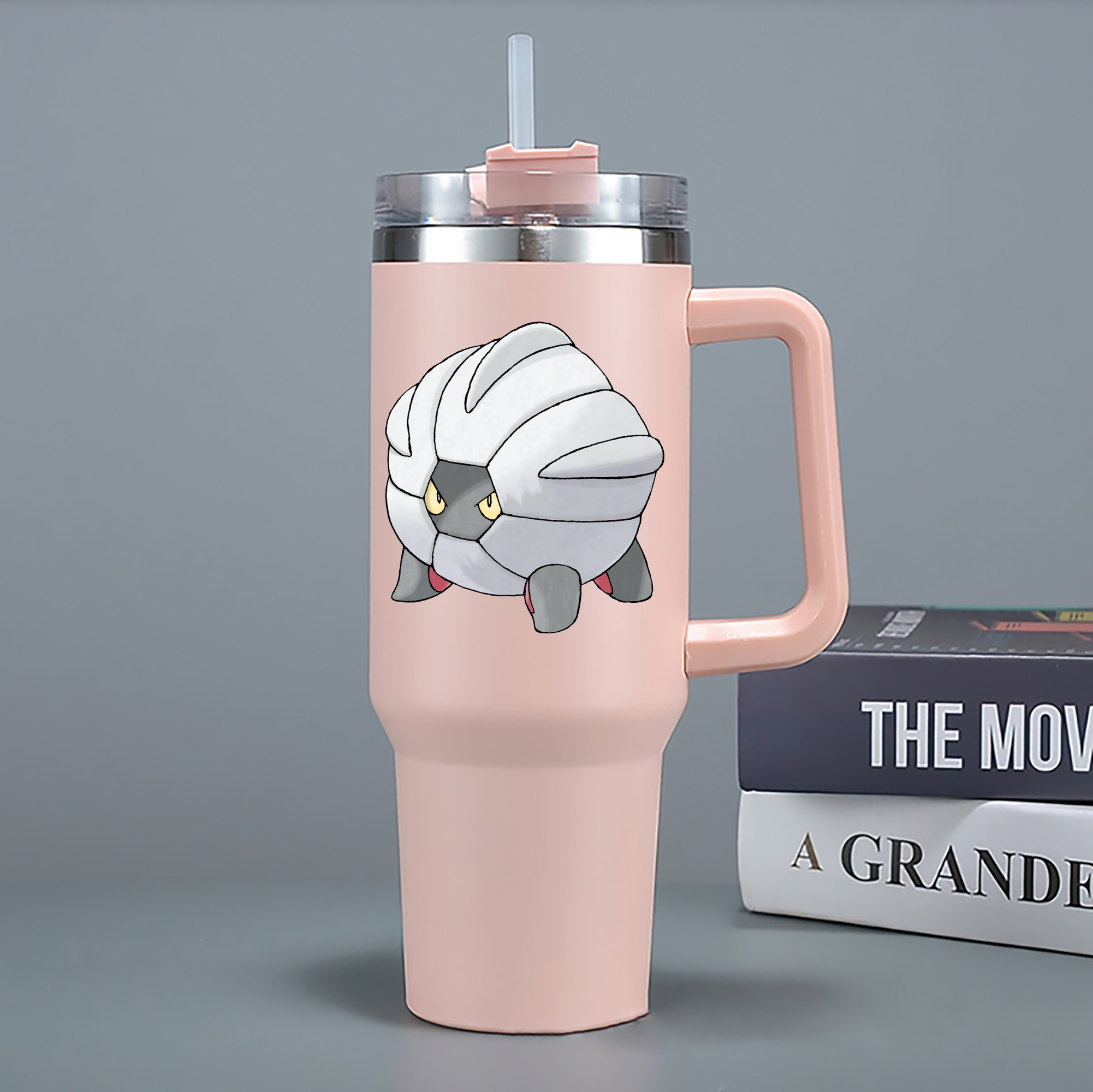 （画像用） ポケットモンスター Pokémon 1200mL車用タンブラー - クリスタルステッカー（プラスチックストロー付き）